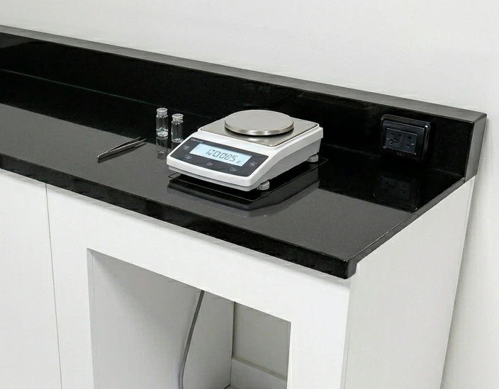 Estructura técnica de mesa antivibratoria